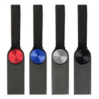 Clé USB haute vitesse 16 Go en alliage d'aluminium avec design rotatif, double interface USB 2.0 pour téléphones mobiles et ordinateurs