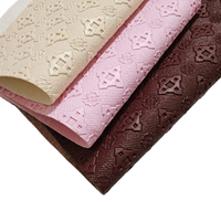 Prix usine PU PVC cuir synthétique broderie étanche Anti-moisissure caractéristiques support tricoté pour voiture sac literie conceptions