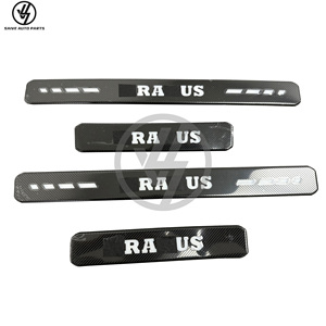 Paneles de umbral de puerta de fibra de carbono seca Brabu para Mercedes-Benz Clase G W464 (AMG G500/G63/G550) 2019-2024, tejido brillante de sarga - Product Image 1
