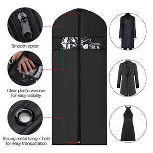 Sac à vêtements Sac de costume pour le stockage et le voyage 60 pouces, protecteur anti-mites, étude légère, fermeture éclair complète, <span class=keywords><strong>housse</strong></span> de costume lavable - Product Image 3