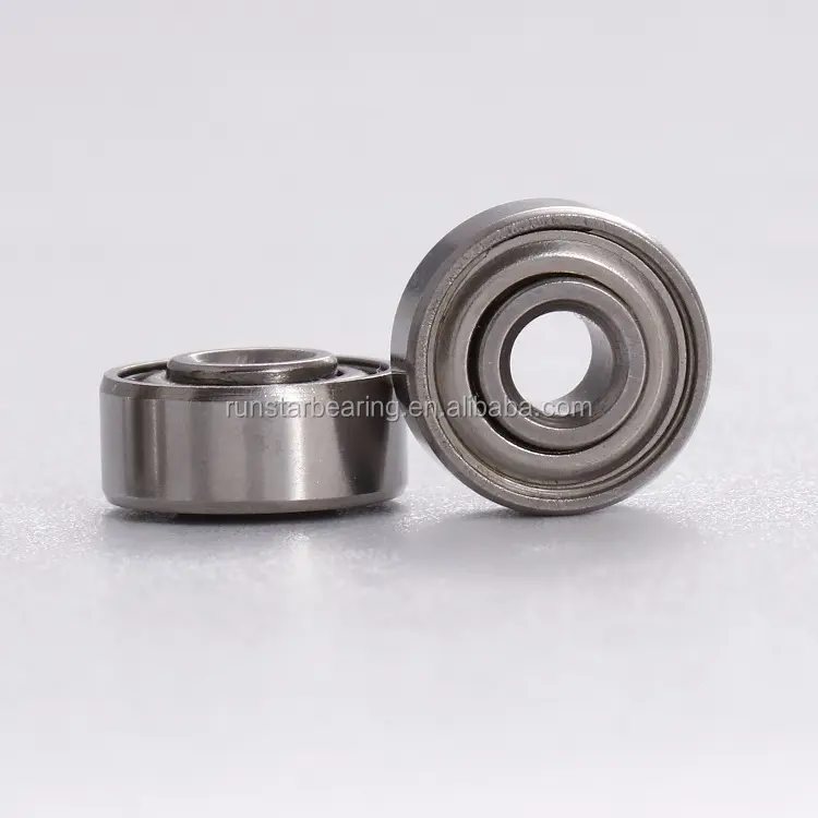 Rolamento de esferas em miniatura de aço inoxidável, anel interno largo, 4.762x12.7x4.978mmx5.77mm SR3ZZEE, micro e mini rolamento estendido