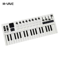SMK-37 PRO 37-Key Portable MIDI Keyboard Controller with Audio Source Foldable Plastic Arranger