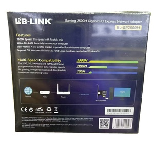 อะแดปเตอร์เครือข่าย2.5Gbps PCIE Gigabit การ์ดอีเธอร์เน็ตแบบมีสาย2500เมตร Wake <span class=keywords><strong>ON</strong></span> <span class=keywords><strong>LAN</strong></span> ติดตั้งง่ายสำหรับการเล่นเกมการถ่ายโอนไฟล์ NAS - Product Image 4