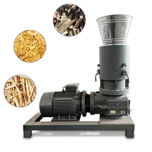 Máquina de pellets de madera de biomasa Máquina de fabricación de pellets de combustible de compresión de cáscara de arroz de paja de madera