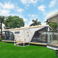 Maison modulaire préfabriquée en acier luxueuse à 3 chambres, capsule spatiale, maisons préfabriquées, mini-maison avec cuisine et salle de bain