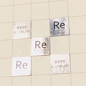 99.99% haute pureté Re rhénium feuille métallique 10*10*0.1 + mm - Product Image 1