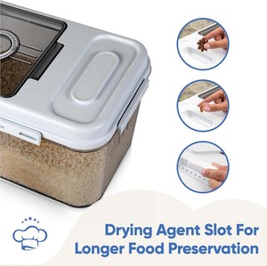 Thêm Lớn Bột Lưu Trữ Hộp Thực Phẩm Và Gạo Hạt Container Thùng Có Nắp Đậy - Product Image 4