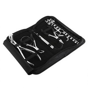 El nuevo kit de herramientas de extensión de cabello modelo incluye herramienta de bucle, también removedor de microperlas y alicates de prensado y 12 clips de corte de cabello - Product Image 1