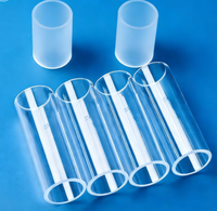 Tubes en verre de quartz pur à 99,99 % usinés sur mesure, lentilles asphériques, applications optiques aérospatiales, OEM disponible, antireflet