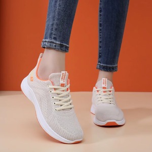 Zapatillas deportivas casuales de nuevo estilo Primavera 2026 - Zapatillas transpirables de punto Fly-Knit de suela blanda para correr, exportación transfronteriza - Product Image 5