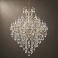 Lustre en cristal Maria Theresa personnalisé de luxe à 36 lumières pour la décoration de salle à manger