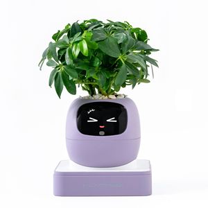 Série de pots de fleurs intelligents IVY Plant Cute Pet Robot, en plastique, avec écran LCD, décoration de table, jouet électronique IA, cadeau créatif pour les fêtes - Product Image 4