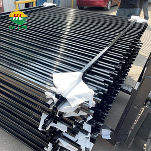 Iso9001 Hot Bán Bán Buôn Rèn Picket Hàng Đầu Vườn Sắt Hình Ống An Toàn Hàng Rào 6 Ft Cao Bền Đúc Sẵn chống Uv Hàng Rào - Product Image 6