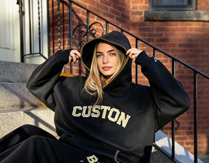 Sweat-shirt oversize pour femme, style streetwear moderne, en polaire chaude, décontracté, style <span class=keywords><strong>Trapstar</strong></span>, imprimé araignée personnalisé - Product Image 5