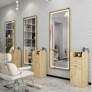 Popular Internet Salon LED Mirror for Barber Shops Beauty Salons Simple Fashion Trend Touch <b>Screen</b> Light Elegant Mirror - Product Image 3