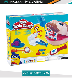 Ensemble de pâte à modeler colorée pour jeu de rôle de dentiste, kit de médecin en plastique pour enfants - Product Image 6