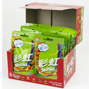 Wholesale Skittle Candy Fruity Flavored Gummy Sweets Colorful Candies Skittle Sour Exotic Candy 40g
