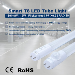 Smart <span class=keywords><strong>Dimmable</strong></span> T8 <span class=keywords><strong>LED</strong></span> <span class=keywords><strong>Tube</strong></span> 4FT 12W <span class=keywords><strong>120cm</strong></span> APP Télécommande 3000K Blanc Chaud Haute Efficacité pour Bureau Entrepôt - Product Image 2