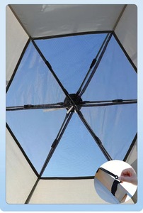 Carpa Hexagonal Plegable Automática para Camping, Conveniente para Acampar al Aire Libre, Apertura Rápida, Carpa con Protección Solar Reforzada - Product Image 5