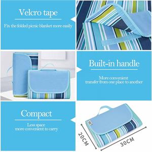Custom Printed Soft Acrylic Camping Mat Foldable and Waterproof Outdoor Picnic <b>Blanket</b> with Pocket for Hiking - Product Image 4