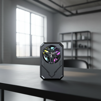 Ventilateur de refroidissement magnétique pour téléphone, à clip dorsal, rechargeable, en ABS, pour smartphones et jeux