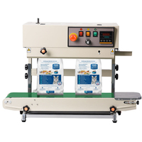 Scelleuse électrique verticale pour sacs plastiques, vente directe usine, machine de scellage thermique à bande transporteuse continue, scelleuse thermique automatique