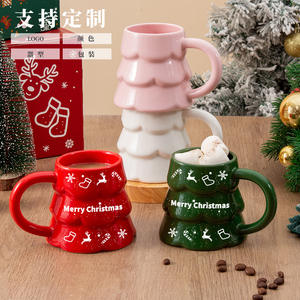 Custom Made <b>Christmas</b> Ceramic <b>Mugs</b> With Handle For Holiday Gift And Home Use - Product Image 1