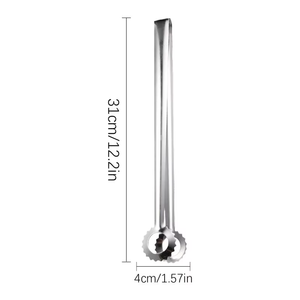 Multi-Functional Stainless Steel BBQ <b>Tongs</b> - Food Clip for Churrasco & Buffet <b>Serving</b> - Product Image 6