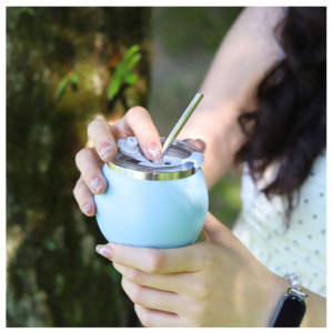 Tasse de <span class=keywords><strong>gourde</strong></span> Yerba Mate-Meilleur ensemble de bombilla traditionnel, doublure intérieure en acier inoxydable 304 sans BPA pour le rituel quotidien - Product Image 1