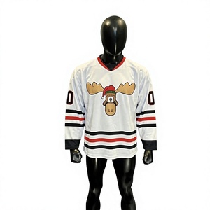 2026 America Ice Hockey Teams Jerseys Printed Custom Men's Embroidery Ice Hockey Uniform Edmonton Inspired Hockey Jersey 100% - Product Image 2