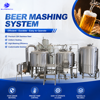 Machine de brassage d'alcool personnalisée à 2 cuves, en acier inoxydable SUS304, facile à utiliser, cuves de fermentation pour brasserie artisanale