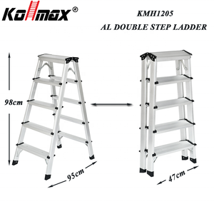 Échelle escamotable en aluminium <span class=keywords><strong>2</strong></span>-8 <span class=keywords><strong>marches</strong></span>, anti-rouille, capacité de charge 150 kg, portable pour la maison et la salle de bain, entretien et bricolage - Product Image 5