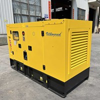 Générateur diesel silencieux triphasé 12KW-40KW avec démarrage automatique, démarrage à distance, 50Hz, châssis ouvert