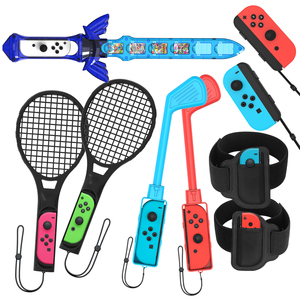 Accessoires de jeu de sport <span class=keywords><strong>Switch</strong></span>-Kit d'accessoires familiaux pour jeux de sport <span class=keywords><strong>Switch</strong></span>, dragonne et sangle de jambe pour <span class=keywords><strong>Mario</strong></span> Tennis aces - Product Image 1