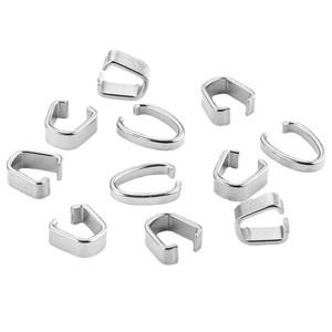 Connecteur en forme de U |   Maillon de fermoir en acier inoxydable plaqué or PVD 18 carats pour bracelet, collier, fabrication de bijoux DIY - Product Image 5