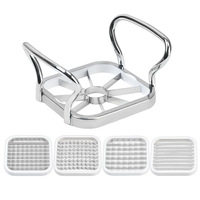 Ustensiles de cuisine multifonctionnels et durables en acier inoxydable, 5 pièces, pour pommes, poires, chips de pommes de terre, coupe-légumes et fruits
