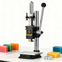 Machine manuelle d'estampage de savon, presse à embosser le savon, équipement de moulage de savon avec logo personnalisé
