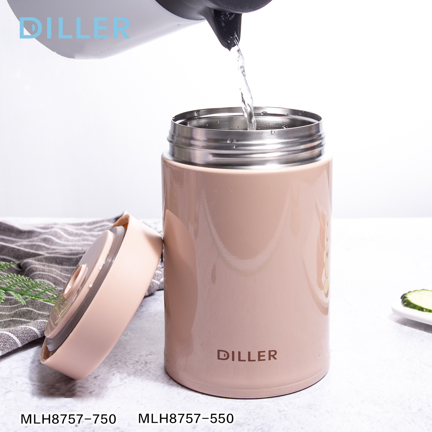 Boîte à Lunch Contenant des aliments À Double Paroi En Acier Inoxydable Vide Tasse Faitout pour le Stockage Des Aliments