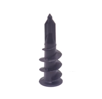 Punta de barrena en espiral atornillada Autoperforante Cabeza ovalada métrica Zinc plateado M2.5 Anclajes de plástico para paneles de yeso Tornillos de nailon Níquel ISO