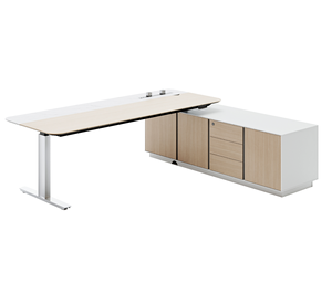 Modern Style Electric Height Adjustable Metal Executive <b>Office</b> <b>Computer</b> Desk Convertible Table for CEO <b>Office</b> - Product Image 4