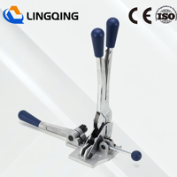 Outil de sanglage manuel à cliquet ST13 pour bande PP 13 mm, scelleuse manuelle pour bande plastique avec boucle en étain pour l'emballage de boîtes et de cartons
