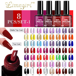 Esmalte de <span class=keywords><strong>Uñas</strong></span> Líquido de Larga Duración y Set de Gel Adhesivo para Arte de <span class=keywords><strong>Uñas</strong></span>, Serie de 8 Colores con Lámpara LED - Product Image 1
