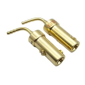 ปลั๊กกล้วยแบบโค้ง 2 มม. ชุบทอง สำหรับสายสัญญาณเสียงเครื่องขยายเสียง  ปลั๊กเสียบแบบขาเสียบ  ปลั๊กกล้วย  ขายส่งจากโรงงาน - Product Image 1