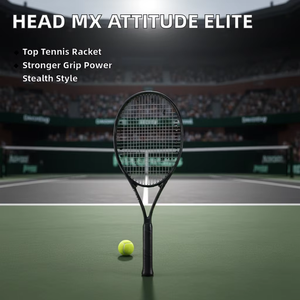 HEAD MX Attitude Elite Tennis Racket Stealth Grip Force 3 16x19 <strong>String</strong> Pattern 4 3/8 in Grip Size - Product Image 6
