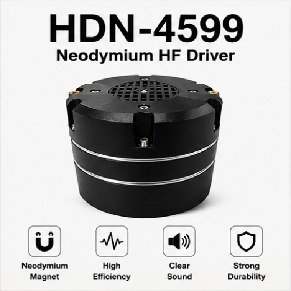 HDN-4599 Neodymium Compression Driver 2.0" VC 400W AES 8 Ohm Metal Shell for PA Loudspeaker System