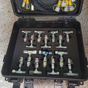 Kit de test hydraulique : 5 tuyaux de test, 5 manomètres, 13 raccords de test, 14 raccords en T - Product Image 6