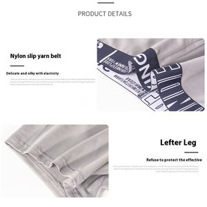 Calzoncillos europeos de talla grande para hombre, calzoncillos bóxer de seda helada para correr, ropa interior deportiva de pierna transpirable de secado rápido para hombre - Product Image 3