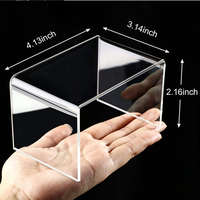 Présentoirs rectangulaires transparents en acrylique pour objets de collection, bijoux, aliments – Support de présentation de comptoir pour la vente au détail