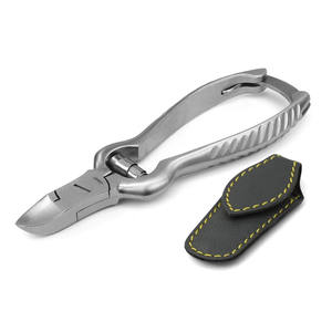 Coupe-ongles pour podiatre en acier inoxydable à lame incurvée, action à ressort, ouverture large, polissage miroir, pince à ongles pour doigts - Product Image 3