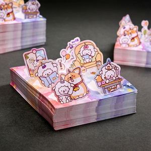 Impresión de pegatinas personalizadas de <span class=keywords><strong>vinilo</strong></span> impermeable con impresión de logotipo OEM <span class=keywords><strong>para</strong></span> promoción de pequeñas empresas - Product Image 5